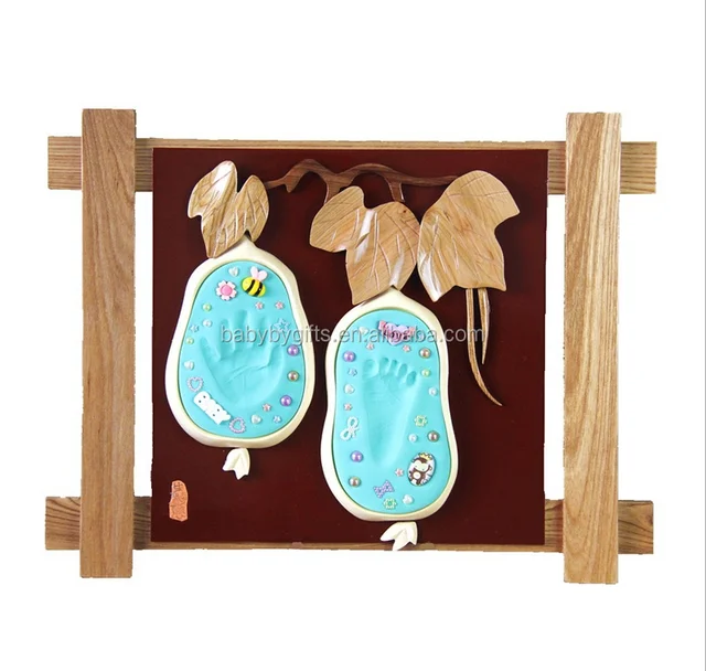 personalized baby gifts hand impression clay footprint kit