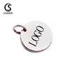 Vogue round jewelry charm with ring metal tags for pendant necklace