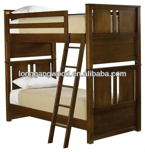 Top Quality and new design pine wood bunk bed bunk bed with stairs
