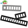 Blank Rocker Switch Plates, Steel Rack Panel