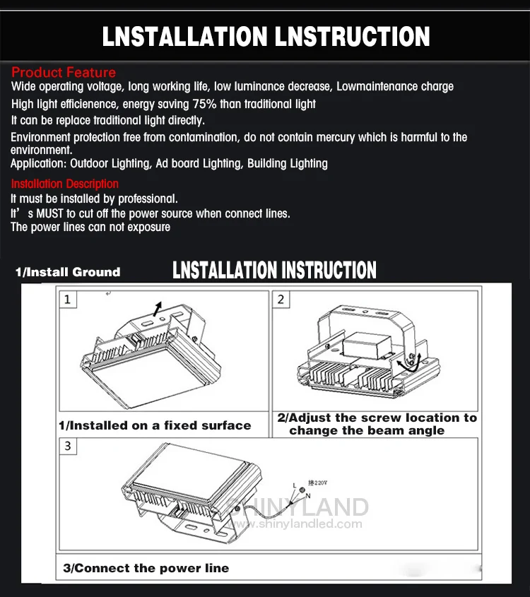 cree led flood light