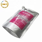 Customized 750ml aluminum foil stand up spout pouch for hair shampoo packaging