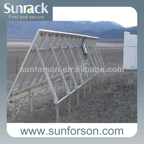 1mw flat roof &ground solar mounting system,concrete foundation