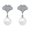 SKA handmade crystal star moon earrings silver earrings for women