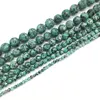 Wholesale Natural Stone 4-14mm Faceted Blue Turquoise Round Beads