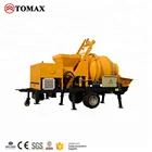 Diesel small mobile mini concrete mixer with pump