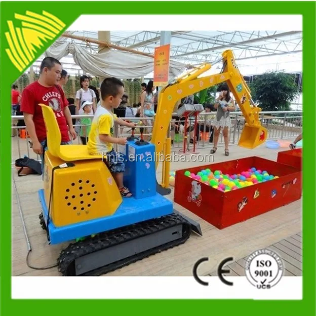 Funny amusement machine kids ride on excavator toys for sale