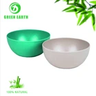 Creative superior eco bamboo fibre white dinner plate bowl cup dinnerware set