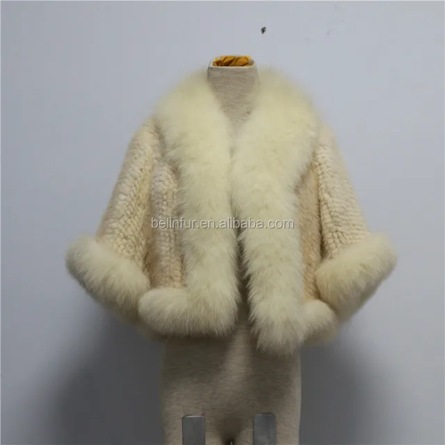 mink shawl white