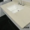 Modern quartz stone bathroom countertops with built in sinks