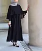 Stylish Sporty Active Matching Colors Islamic Clothing Hoodie Jilbab Women Modern Long Sleeve Jersey Fabric Abaya Muslim Dress