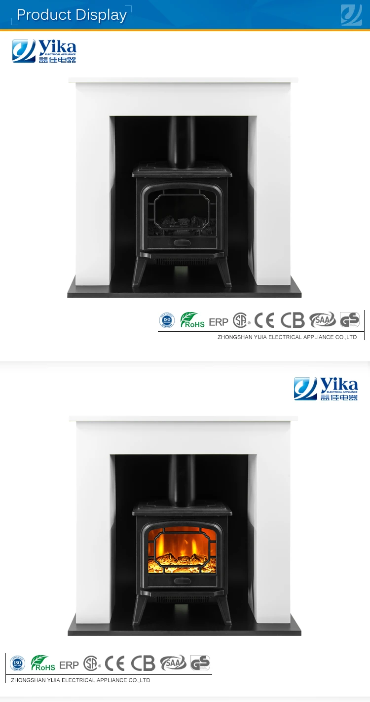 Freestanding indoor heater , best price 220v-240v protection safety electric fireplace with black mantle