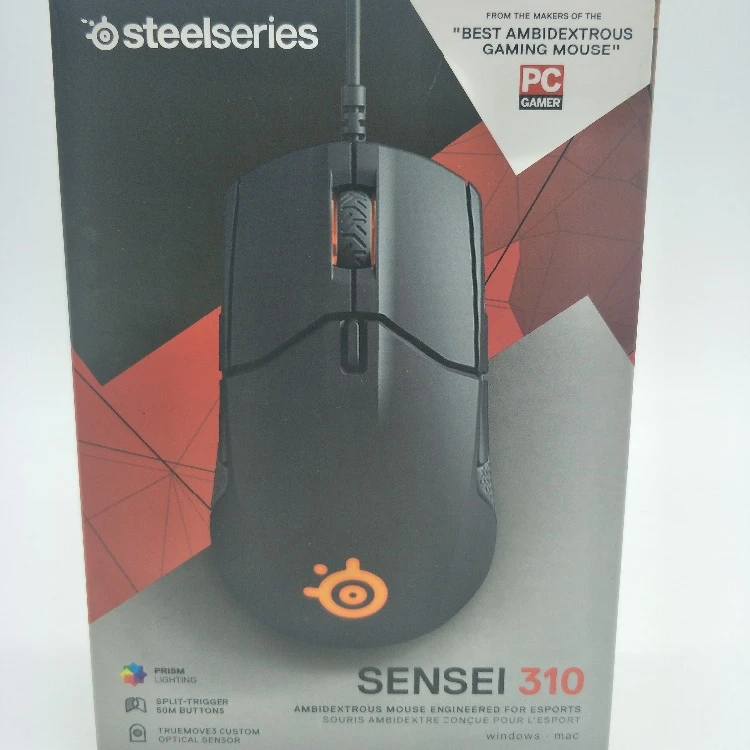 New Steelseries Sensei 310 optical wired gaming mouse RGB breathing light FPS gaming to survive For LOL CF, Black
New Steelseries Sensei 310 optical wired gaming mouse RGB breathing light FPS gaming to survive For LOL CF, Black