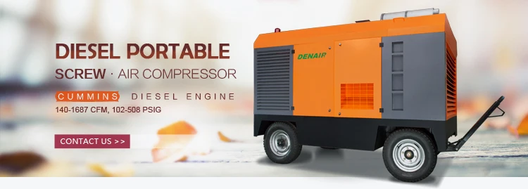 750 - 1200 CFM Diesel Portable Air Compressor