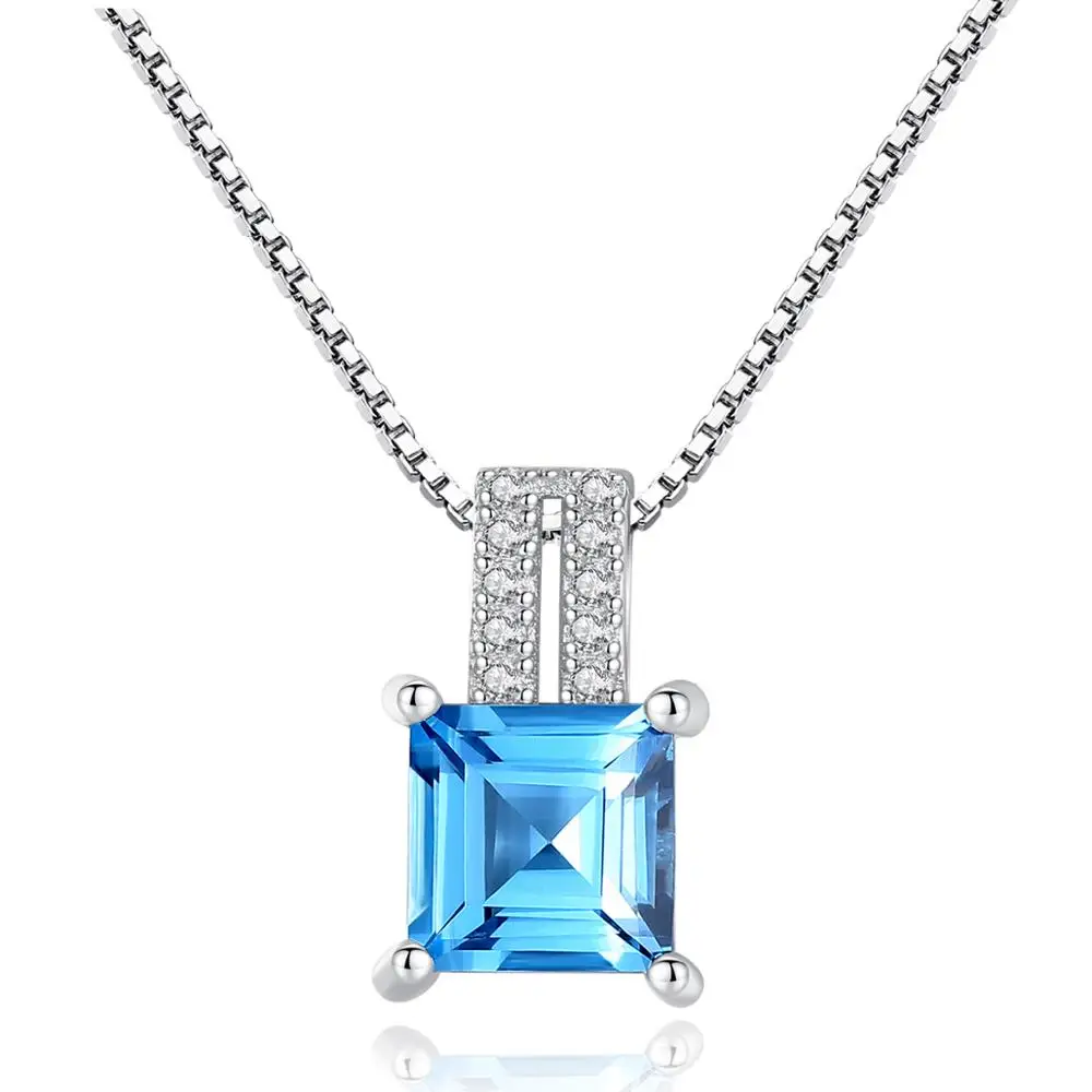CZCITY Hot Sale Trendy Light Blue Topaz Natural Crystal Necklace Women 925 Sterling Silver Fine Jewelry
CZCITY Hot Sale Trendy Light Blue Topaz Natural Crystal Necklace Women 925 Sterling Silver Fine Jewelry