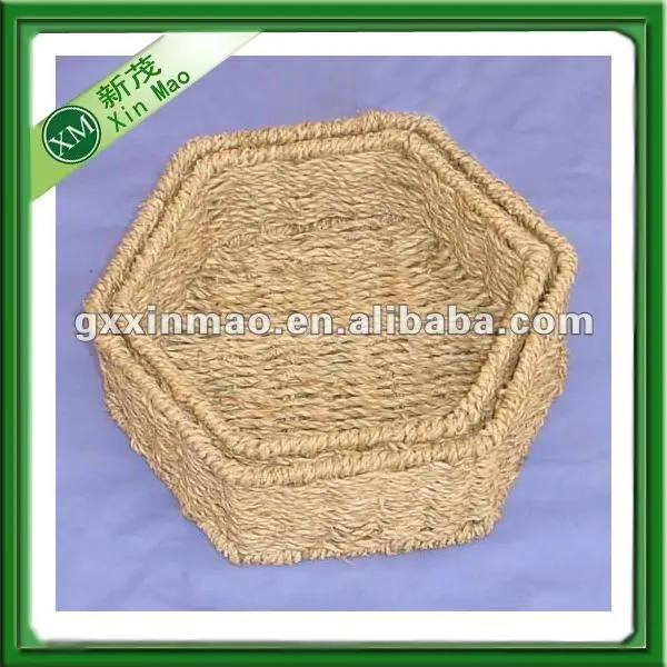 seagrass woven vintage dry fruit tray, candy tray wholesale