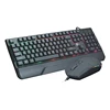 Custom Made Ergonomic Optical With Colorful Backlight USB Wired Gaming Keyboard and Mouse Combo