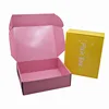 Custom printed pink corrugated cardboard box packaging girl hairpin headwear hair accessory gift paper box