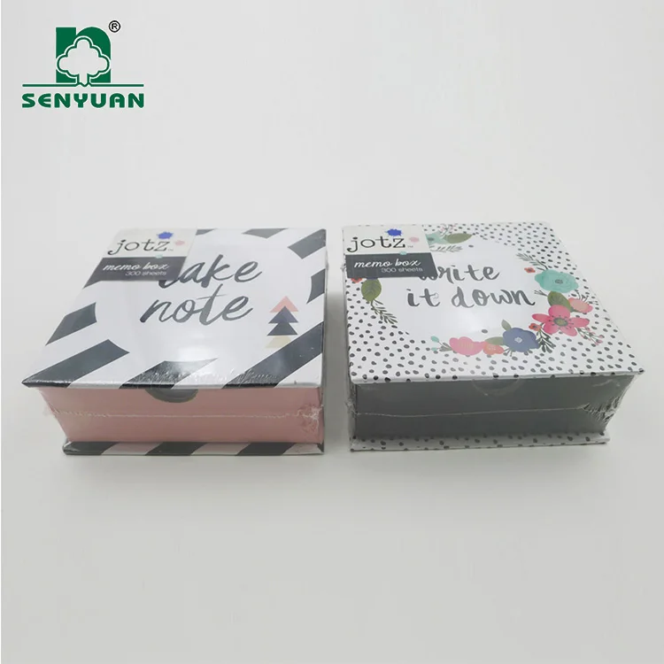cheap custom delicate packaging cute sticky notepad for official