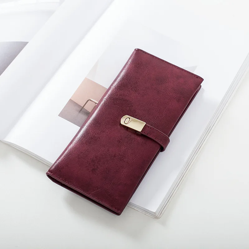 Hot Sell Long Lady Minimalist Wallet Simple Thin Frosted Faux Leather carteras y bolsos de mujer Woman Purse Leather Wallet 
Hot Sell Long Lady Minimalist Wallet Simple Thin Frosted Faux Leather carteras y bolsos de mujer Woman Purse Leather Wallet