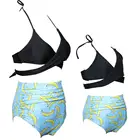 Family Matching Swimwear Bikini Sexy Two Pcs Set Parent-Child Family Swimsuit