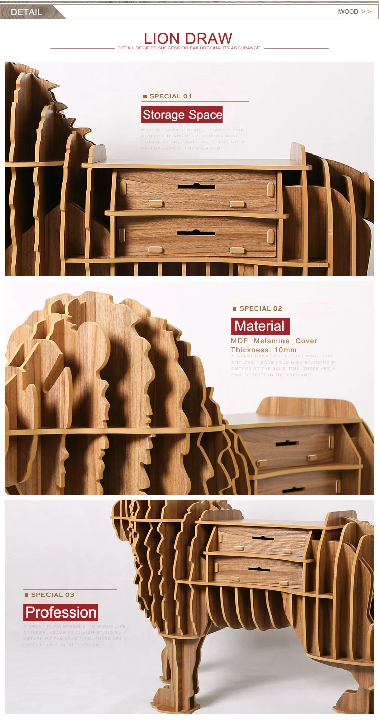 デザイン木製ブックラック家の装飾インテリア仕入れ・メーカー・工場