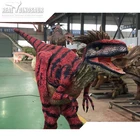 Lifelike hidden leg puppet Velociraptor dinosaur costume