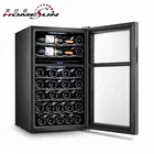 Custom 34Bottle Compressor Wine Cooler ETL, Wooden Dual Zone Wine Fridge, New Stainless Steel Wine Cooler