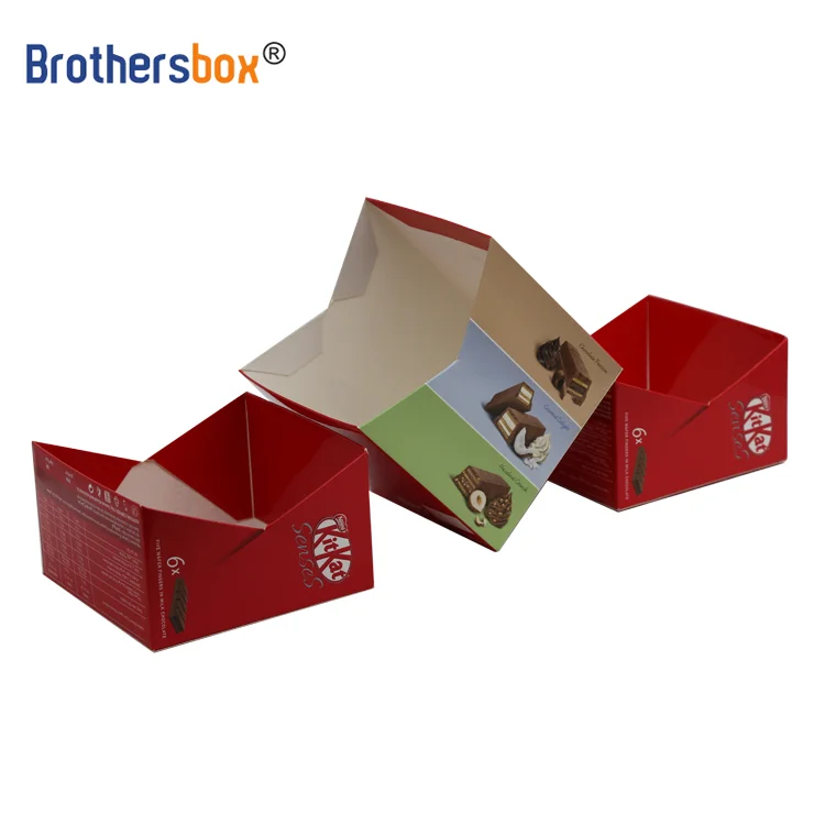 wholesale custom cardboard printed retail candy packaging