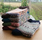 Autumn and winter retro rabbit wool socks men's high-grade comfortable ethnic style warm socks