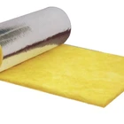 Formaldehyde free fireproof flexible foam foil backed glass wool insulation ceiling batts glass wool blanket