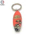 Personalized souvenir gift custom surfboard keychain for travel
