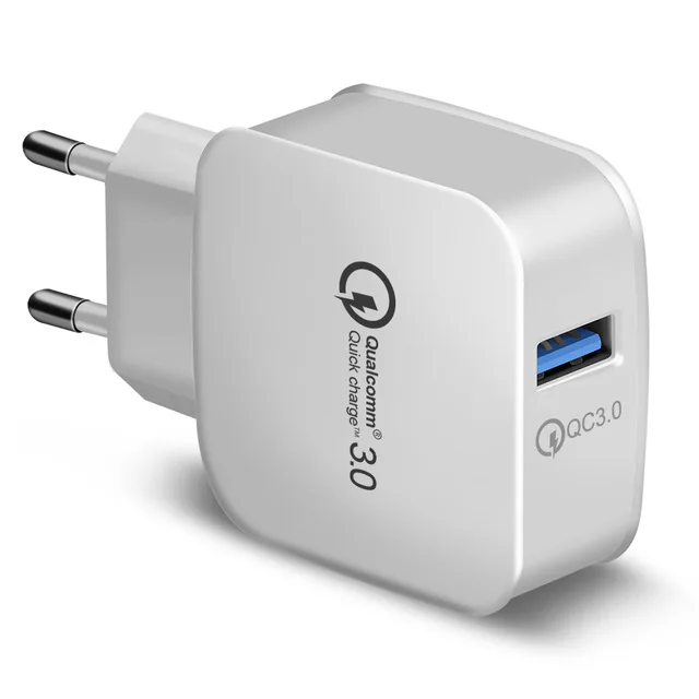 Quick Charge 3.0 for iPhone XS XR 8 iPad 3A USB Wall Charger for Samsung S9 Mobile Phone Charger, Black/ white
Quick Charge 3.0 for iPhone XS XR 8 iPad 3A USB Wall Charger for Samsung S9 Mobile Phone Charger, Black/ white