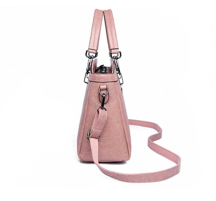 Fashion designer ladies tote shoulder bag pu leather women bag handbag