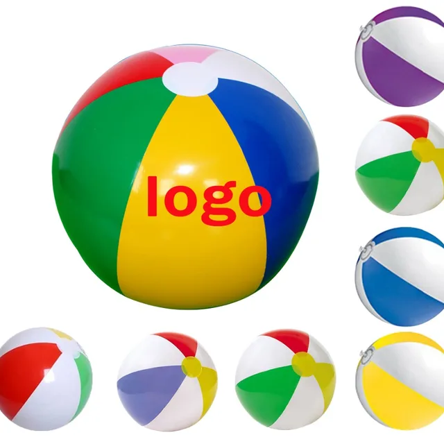popular custom pvc beach ball logo printing for sale
