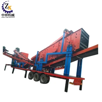 Concrete rock mobile stone crusher machine jaw