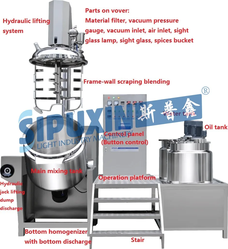 vacuum homogenizer machine details