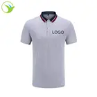 New Design Tops Double Color Collar Combination Original Cotton Spandex Printed Polo Shirts For Men
