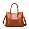 New ladies elegance embossed crossbody PU leather women tote handbag zipper bag