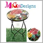 Furniture Plant Outdoor Garden Outdoor Garden Furniture Glass With Metal Garden Table Plant Rack
