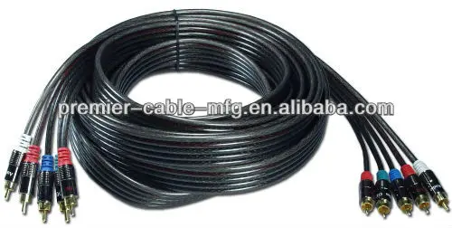3.5mm to 3 RCA 1/8" Male Plug to RCA Stereo Audio Video Male AUX Cable 5FT Cord (3.5mm to 3 RCA) - ANKUX.COM