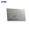 OEM Custom Etching Brushed Effect Stainless Steel Metal Business Card