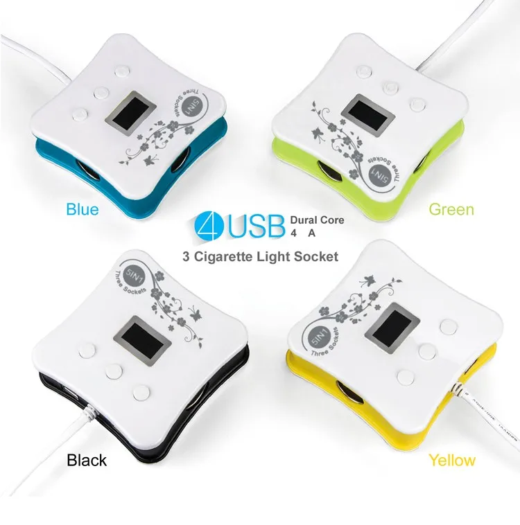 3 New Arrival 5 IN 1 delicate Design High speed cell USB phone car charger 5V 2.1A, car battery charger car phone charger Wholesale triple promotional USB 5V 2.1A High speed cell iphone car charger, , Shenzhen GXY Electronic Co., Ltd