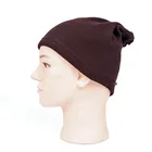 Pure Color Multi Purpose Polar Fleece Winter Hats Scarf Set Head Beanie Hat With Rope