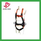 100%polyester high quality full body safety harness with lanyard
