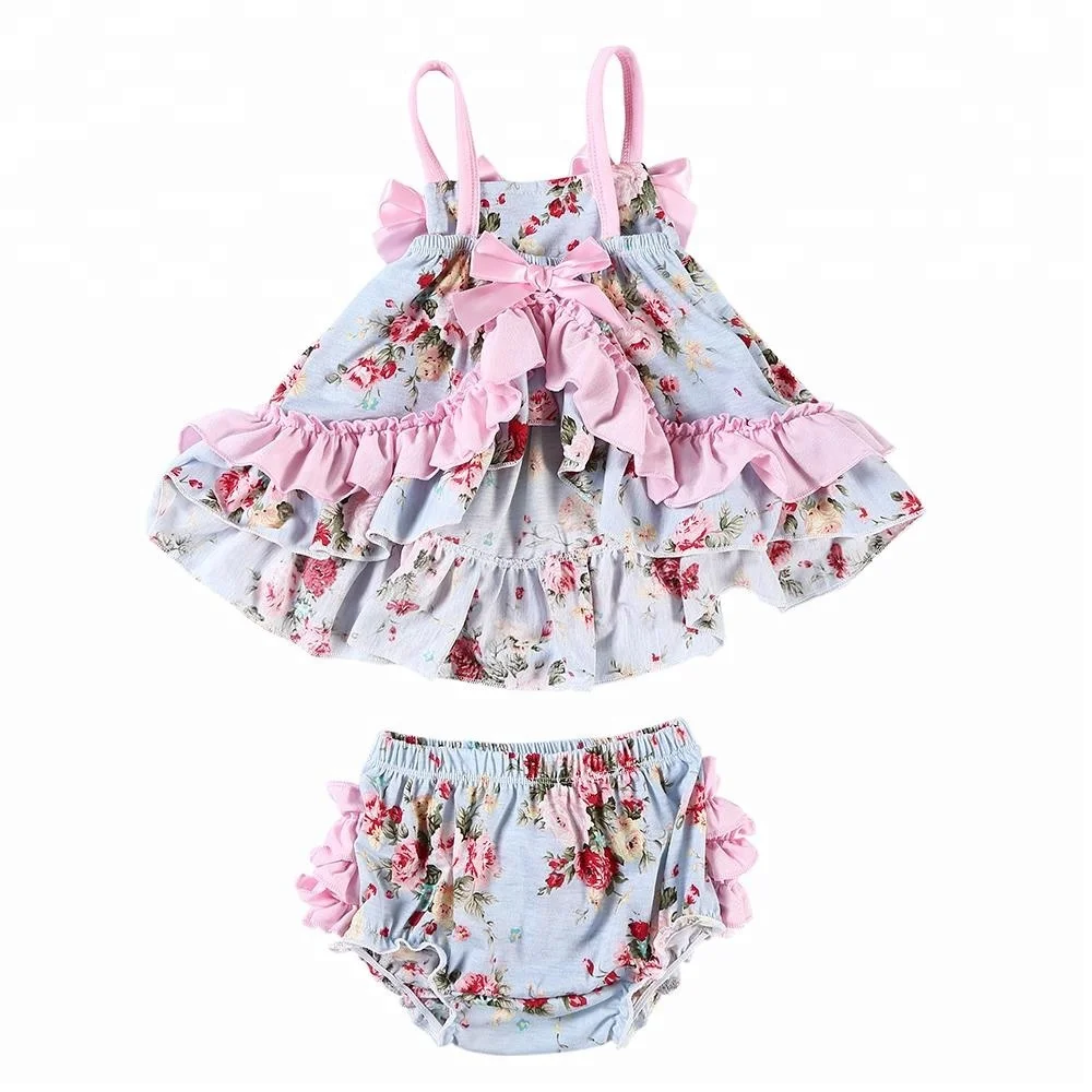 Fashion cotton floral printed outfits baby girl swing outfits made in China, Beautiful
Fashion cotton floral printed outfits baby girl swing outfits made in China, Beautiful