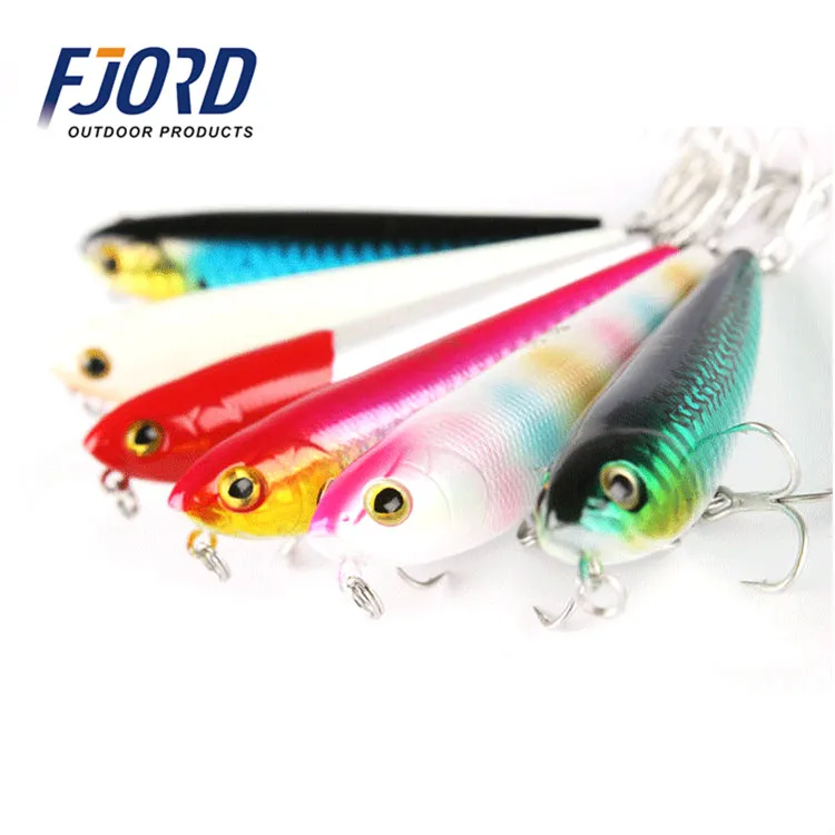 FJORD Wholesale in stock10g 86mm 3D eyes Plastic Artificial Hard Bait Floating Pencil lures, 6color
FJORD Wholesale in stock10g 86mm 3D eyes Plastic Artificial Hard Bait Floating Pencil lures, 6color