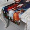 Christmas Decoration Table Runner with Santa n Angels with Table Runner Size 40x140cm 40x180cm or Customized Size Workable