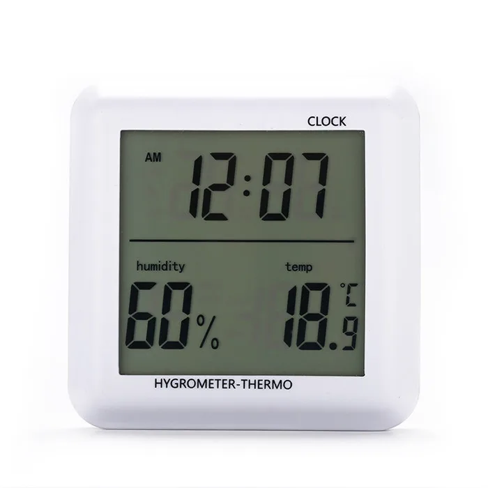 Tabletop Mini LCD Digital ABS Thermometer Hygrometer Max min temperature meter humidity household indoor clock alarm thermometer
Tabletop Mini LCD Digital ABS Thermometer Hygrometer Max min temperature meter humidity household indoor clock alarm thermometer