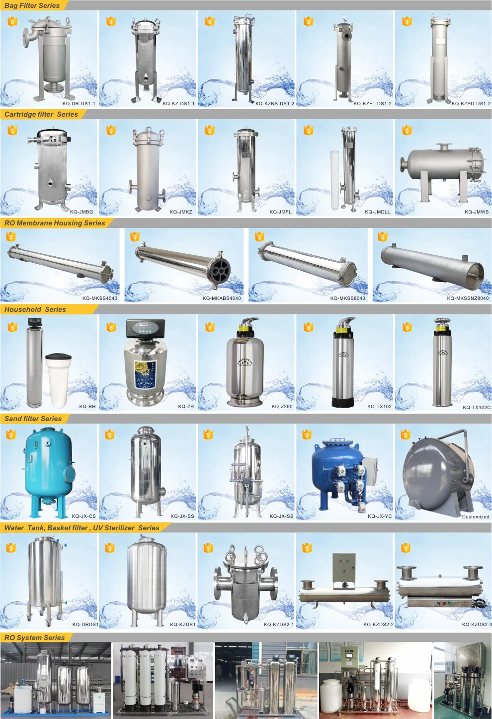 China Manufacturer Outdoor Water Filter,Water Treatment Filter,Water